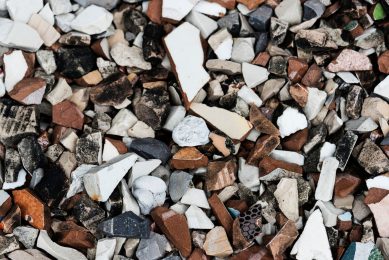 scattered debris